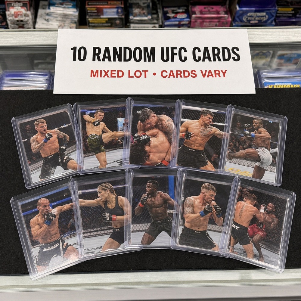 Receive 10 randomly selected UFC / MMA trading cards from a mixed collection.